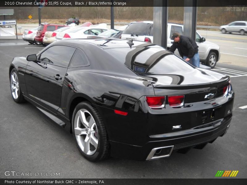 Black / Black/Inferno Orange 2010 Chevrolet Camaro SS/RS Coupe