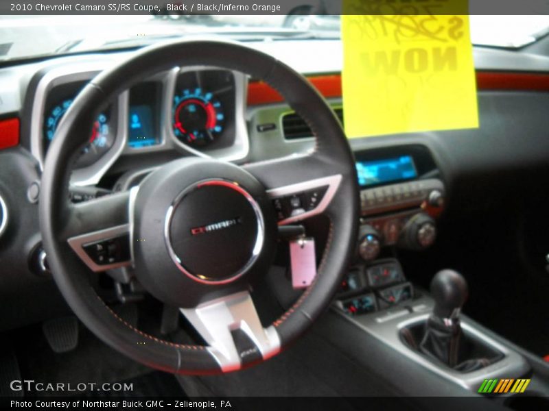 Black / Black/Inferno Orange 2010 Chevrolet Camaro SS/RS Coupe