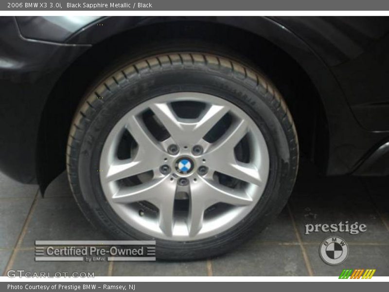 Black Sapphire Metallic / Black 2006 BMW X3 3.0i