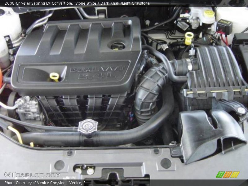 Stone White / Dark Khaki/Light Graystone 2008 Chrysler Sebring LX Convertible