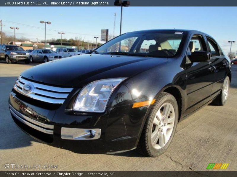 Black Ebony / Medium Light Stone 2008 Ford Fusion SEL V6