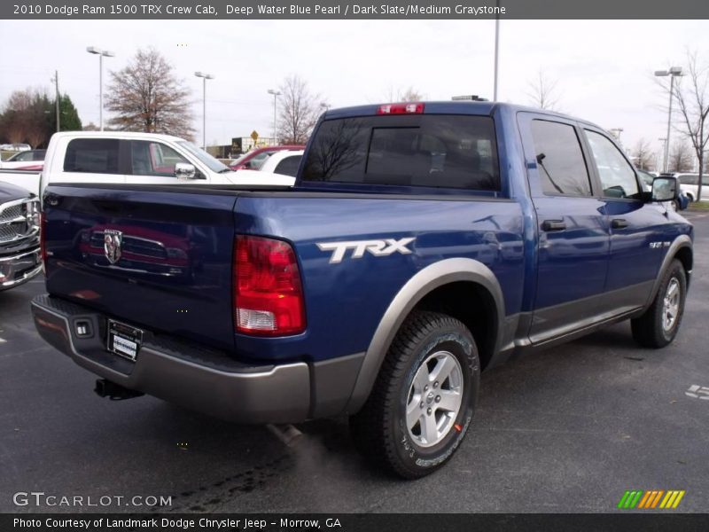 Deep Water Blue Pearl / Dark Slate/Medium Graystone 2010 Dodge Ram 1500 TRX Crew Cab