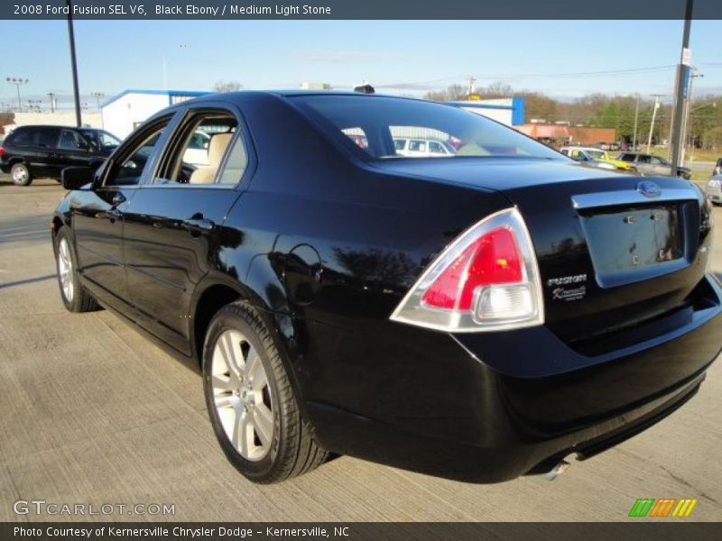 Black Ebony / Medium Light Stone 2008 Ford Fusion SEL V6