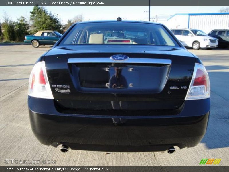 Black Ebony / Medium Light Stone 2008 Ford Fusion SEL V6