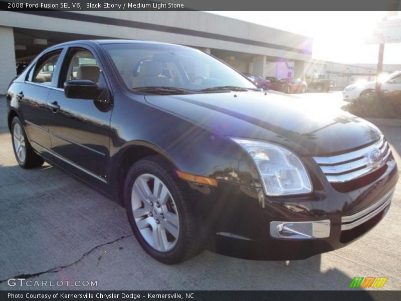 Black Ebony / Medium Light Stone 2008 Ford Fusion SEL V6