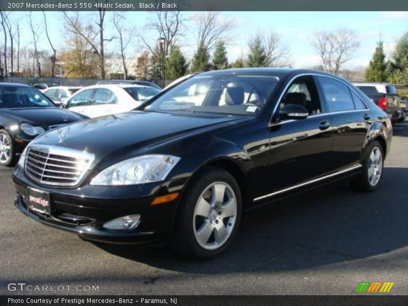 Black / Black 2007 Mercedes-Benz S 550 4Matic Sedan
