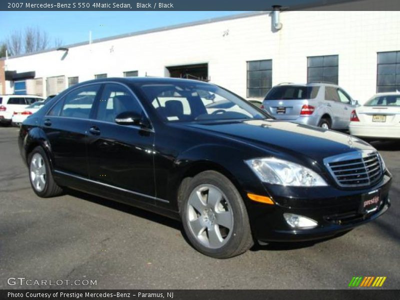 Black / Black 2007 Mercedes-Benz S 550 4Matic Sedan