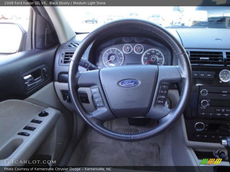 Black Ebony / Medium Light Stone 2008 Ford Fusion SEL V6