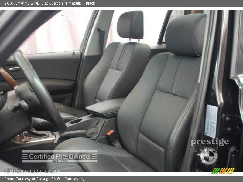 Black Sapphire Metallic / Black 2006 BMW X3 3.0i