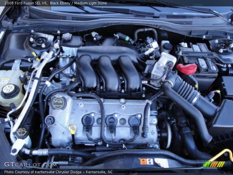 Black Ebony / Medium Light Stone 2008 Ford Fusion SEL V6