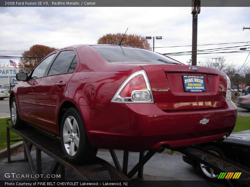 Redfire Metallic / Camel 2008 Ford Fusion SE V6