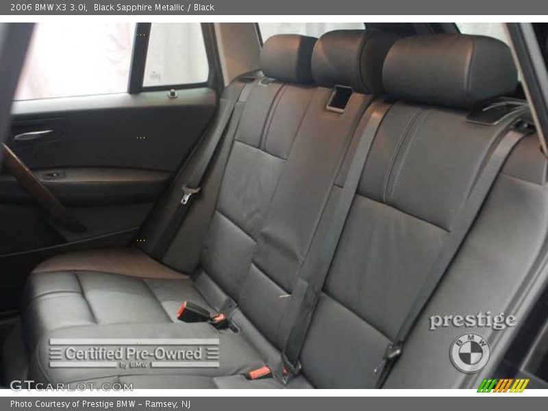 Black Sapphire Metallic / Black 2006 BMW X3 3.0i