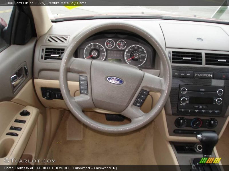 Redfire Metallic / Camel 2008 Ford Fusion SE V6