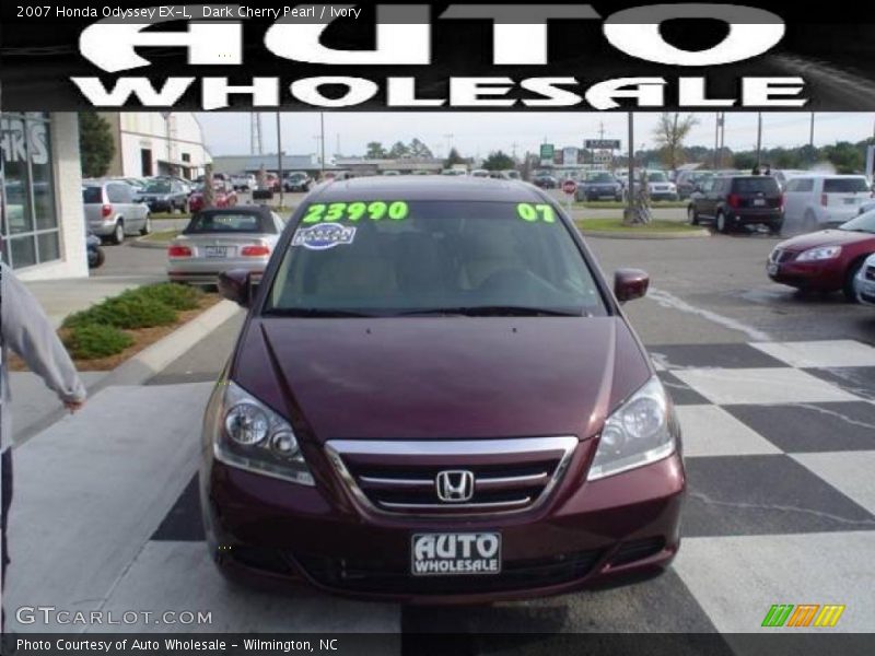 Dark Cherry Pearl / Ivory 2007 Honda Odyssey EX-L
