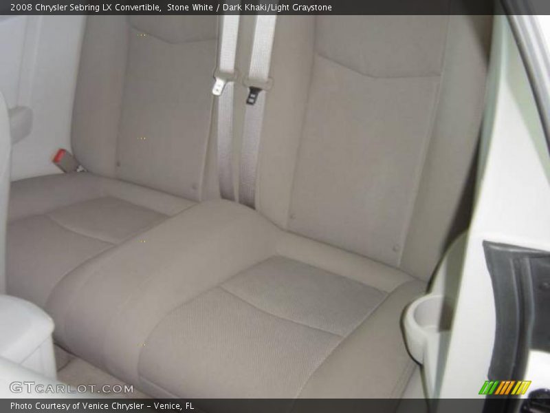 Stone White / Dark Khaki/Light Graystone 2008 Chrysler Sebring LX Convertible