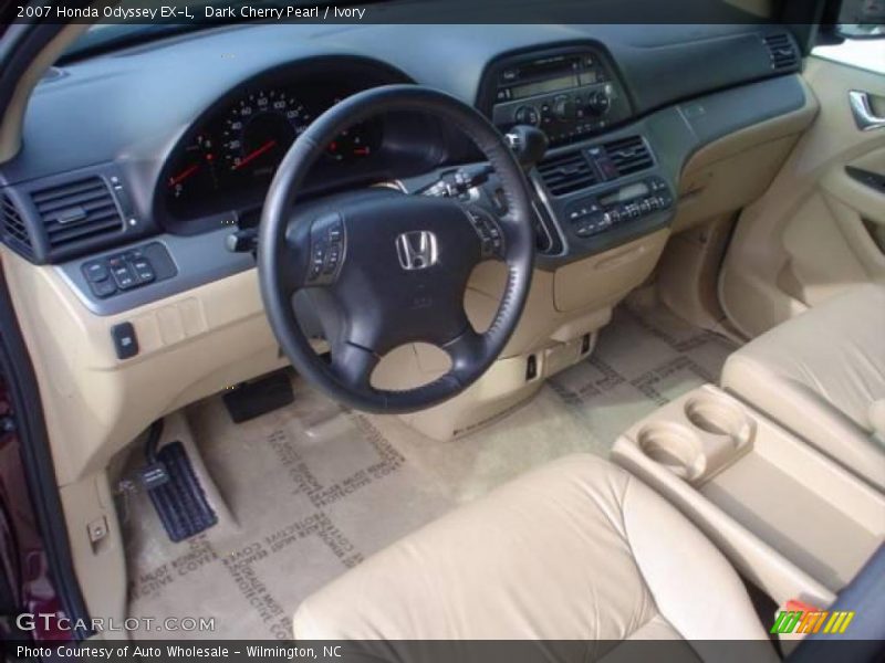 Dark Cherry Pearl / Ivory 2007 Honda Odyssey EX-L