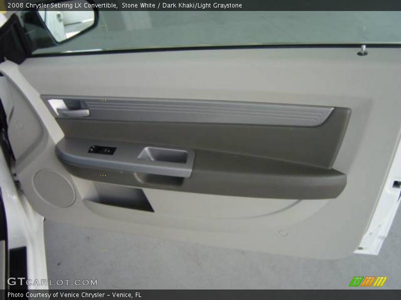 Stone White / Dark Khaki/Light Graystone 2008 Chrysler Sebring LX Convertible