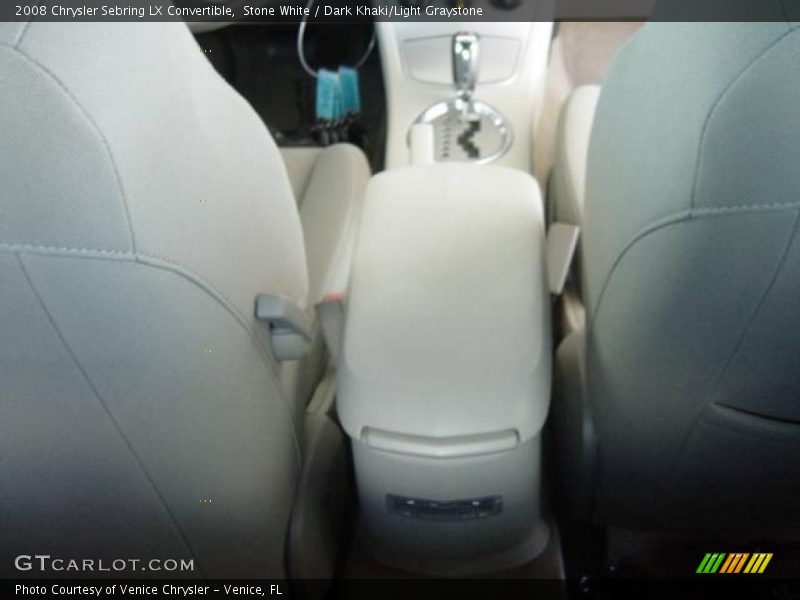 Stone White / Dark Khaki/Light Graystone 2008 Chrysler Sebring LX Convertible