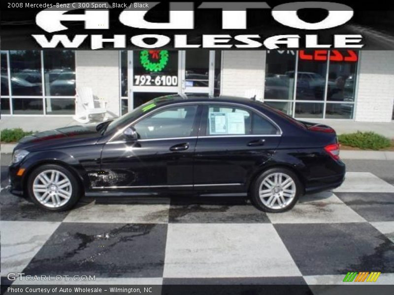 Black / Black 2008 Mercedes-Benz C 300 Sport