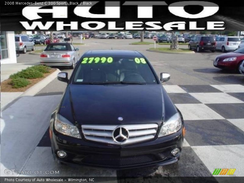 Black / Black 2008 Mercedes-Benz C 300 Sport