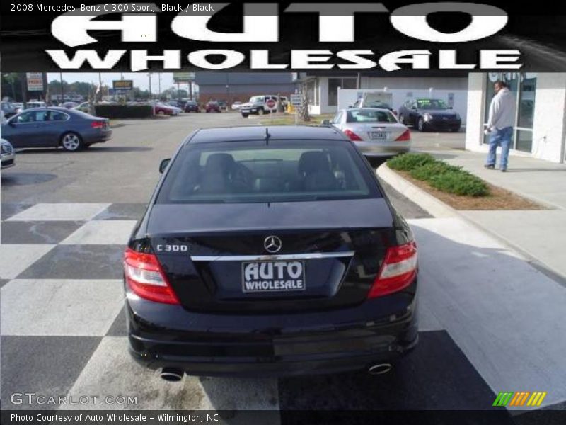 Black / Black 2008 Mercedes-Benz C 300 Sport