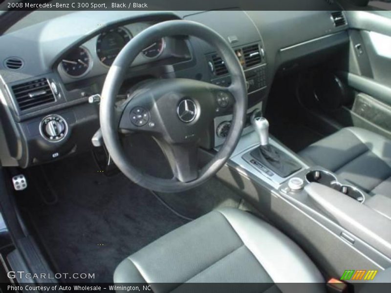 Black / Black 2008 Mercedes-Benz C 300 Sport