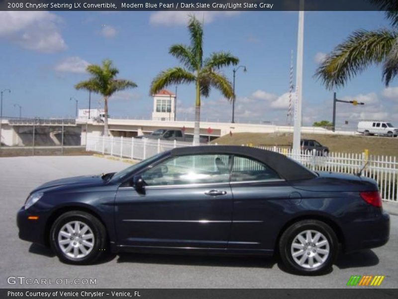 Modern Blue Pearl / Dark Slate Gray/Light Slate Gray 2008 Chrysler Sebring LX Convertible