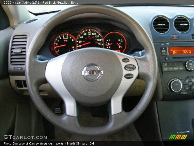 Red Brick Metallic / Blond 2009 Nissan Altima 2.5 S