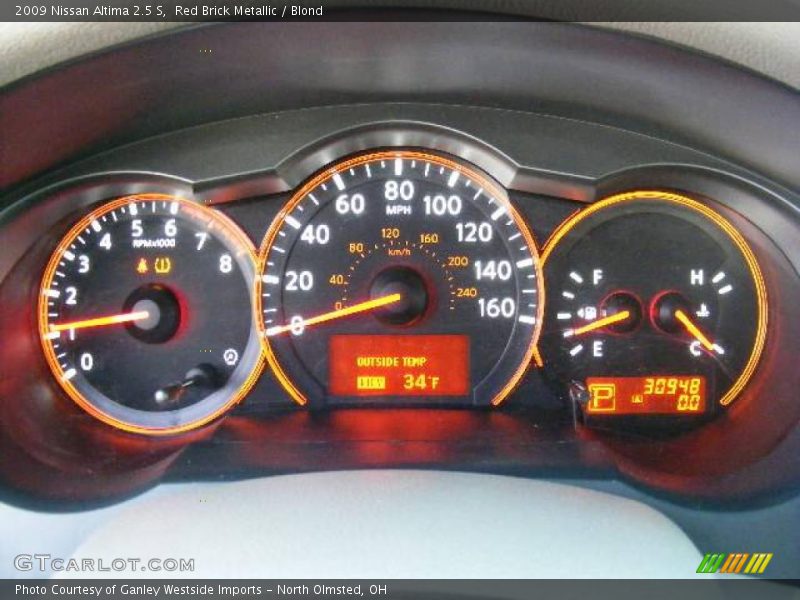 Red Brick Metallic / Blond 2009 Nissan Altima 2.5 S