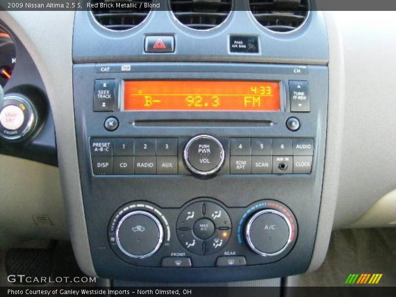 Red Brick Metallic / Blond 2009 Nissan Altima 2.5 S