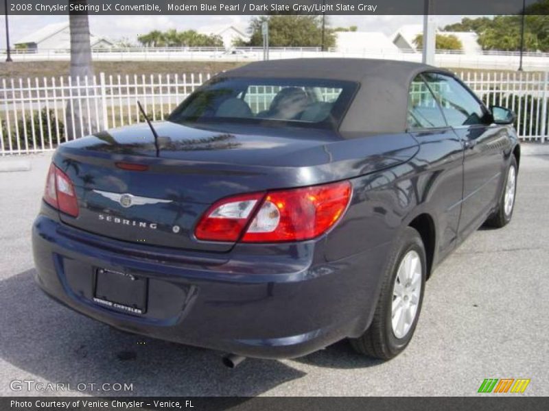 Modern Blue Pearl / Dark Slate Gray/Light Slate Gray 2008 Chrysler Sebring LX Convertible