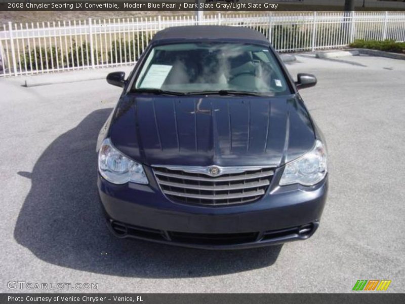 Modern Blue Pearl / Dark Slate Gray/Light Slate Gray 2008 Chrysler Sebring LX Convertible