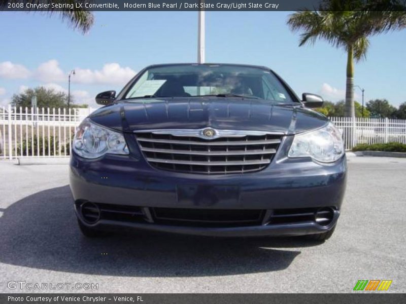 Modern Blue Pearl / Dark Slate Gray/Light Slate Gray 2008 Chrysler Sebring LX Convertible