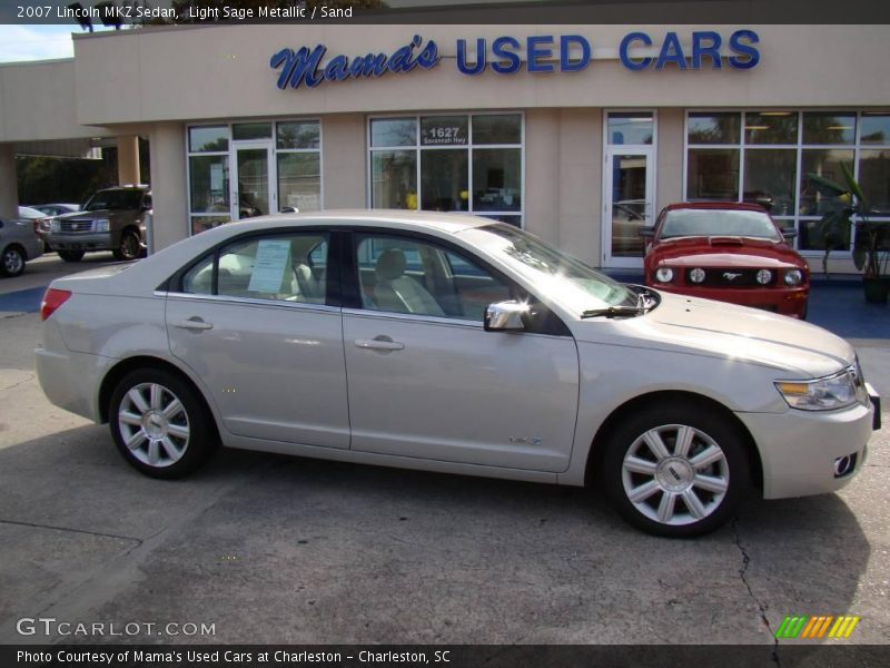 Light Sage Metallic / Sand 2007 Lincoln MKZ Sedan