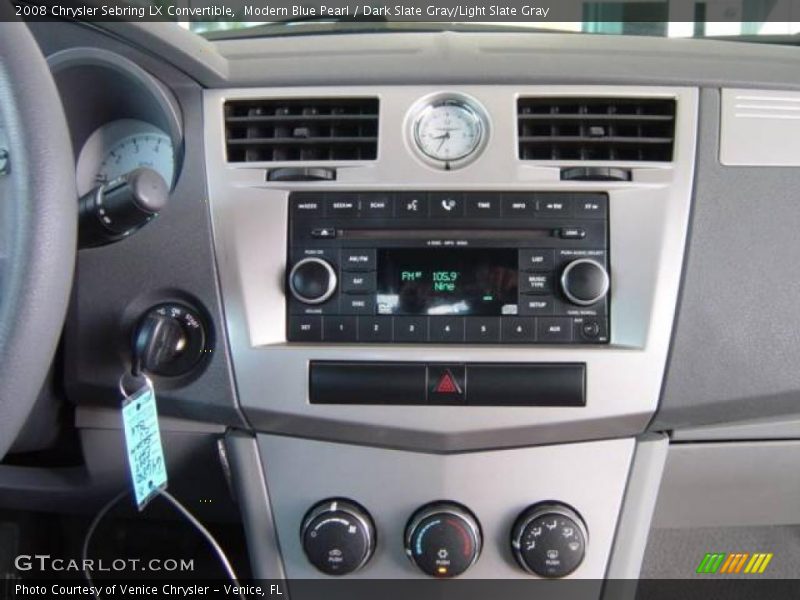 Modern Blue Pearl / Dark Slate Gray/Light Slate Gray 2008 Chrysler Sebring LX Convertible