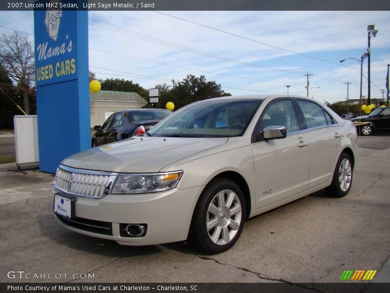 Light Sage Metallic / Sand 2007 Lincoln MKZ Sedan