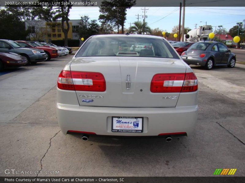 Light Sage Metallic / Sand 2007 Lincoln MKZ Sedan
