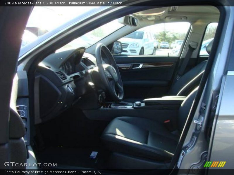 Palladium Silver Metallic / Black 2009 Mercedes-Benz C 300 4Matic