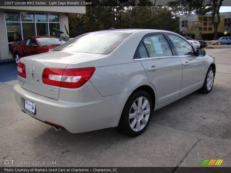 Light Sage Metallic / Sand 2007 Lincoln MKZ Sedan