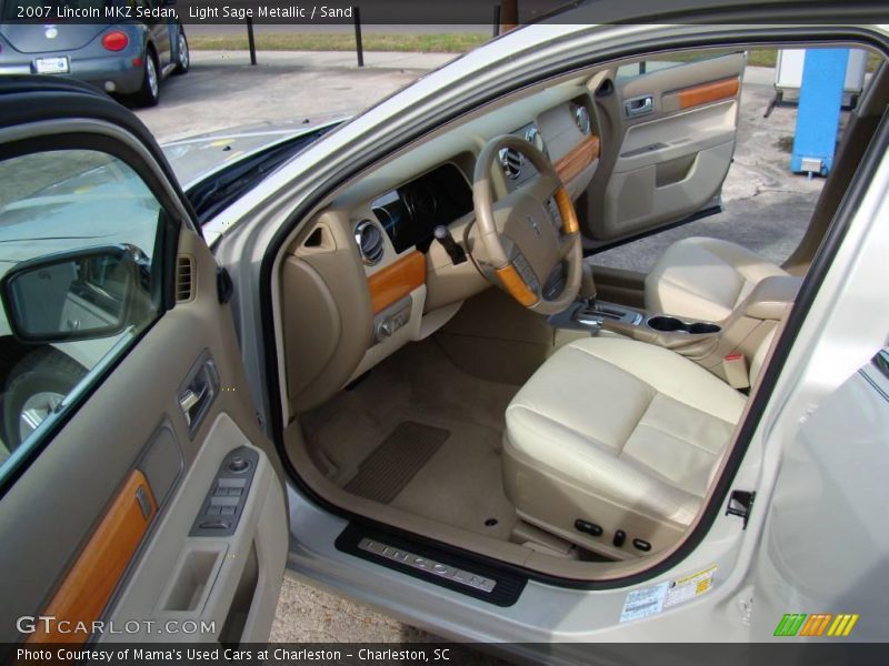Light Sage Metallic / Sand 2007 Lincoln MKZ Sedan