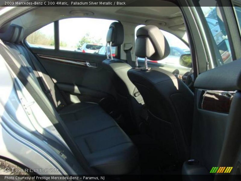 Palladium Silver Metallic / Black 2009 Mercedes-Benz C 300 4Matic