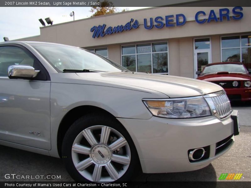 Light Sage Metallic / Sand 2007 Lincoln MKZ Sedan