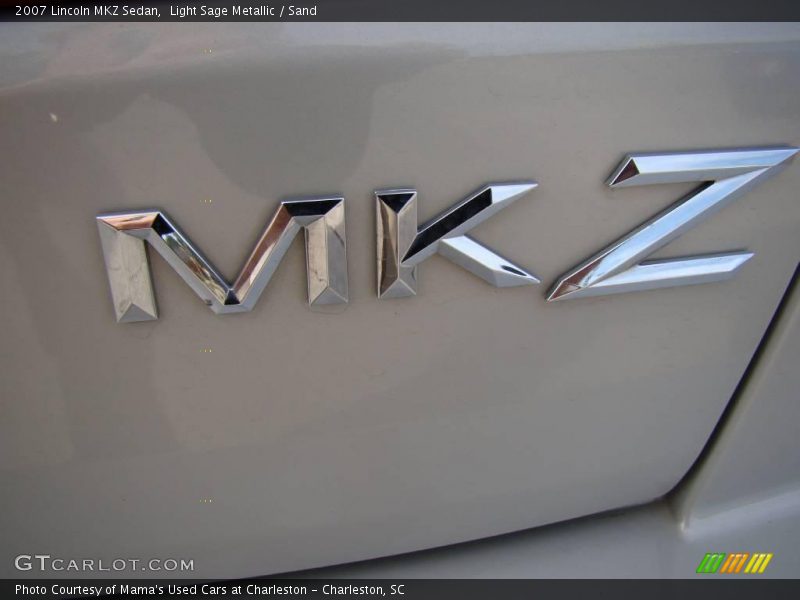 Light Sage Metallic / Sand 2007 Lincoln MKZ Sedan