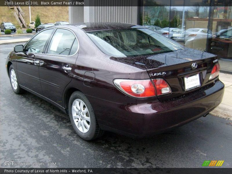 Black Garnet Pearl / Black 2003 Lexus ES 300