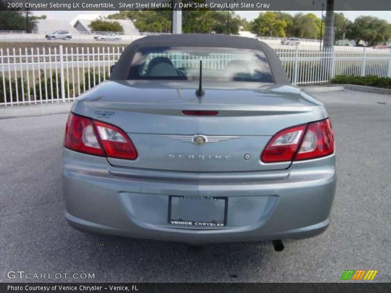 Silver Steel Metallic / Dark Slate Gray/Light Slate Gray 2008 Chrysler Sebring LX Convertible