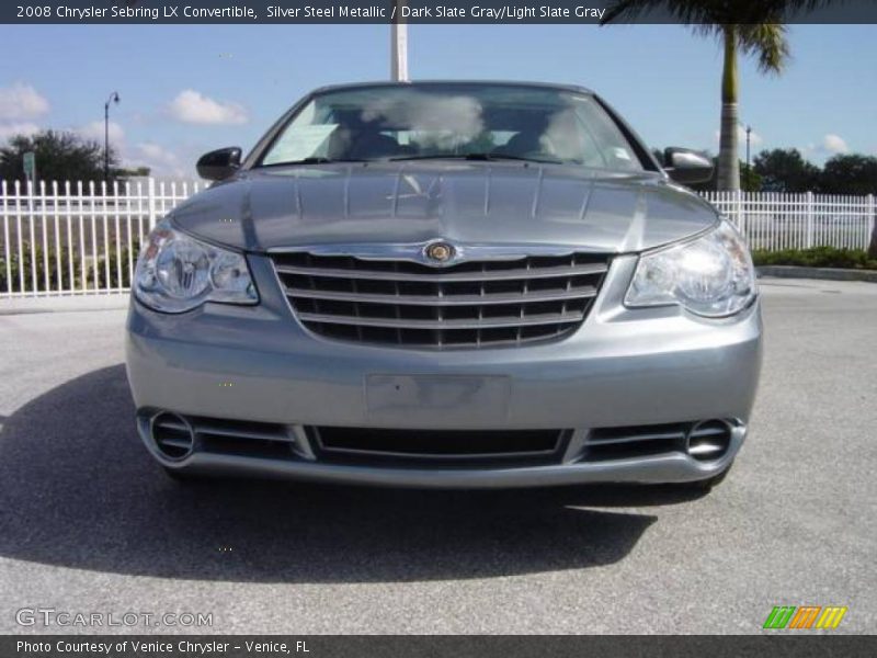 Silver Steel Metallic / Dark Slate Gray/Light Slate Gray 2008 Chrysler Sebring LX Convertible