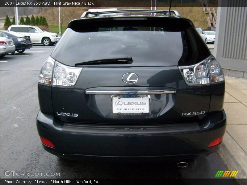 Flint Gray Mica / Black 2007 Lexus RX 350 AWD