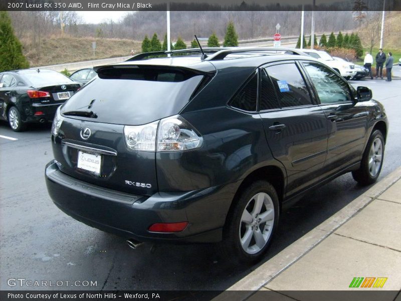 Flint Gray Mica / Black 2007 Lexus RX 350 AWD