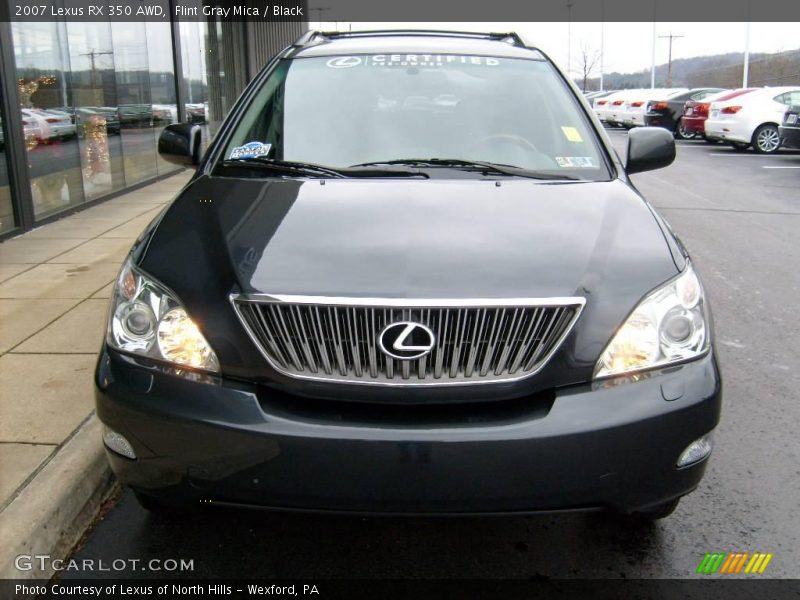 Flint Gray Mica / Black 2007 Lexus RX 350 AWD