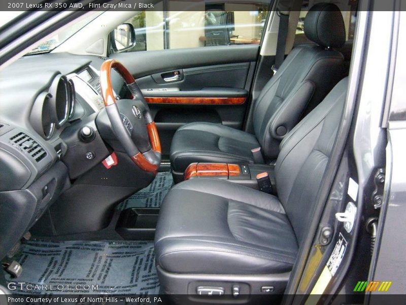 Flint Gray Mica / Black 2007 Lexus RX 350 AWD